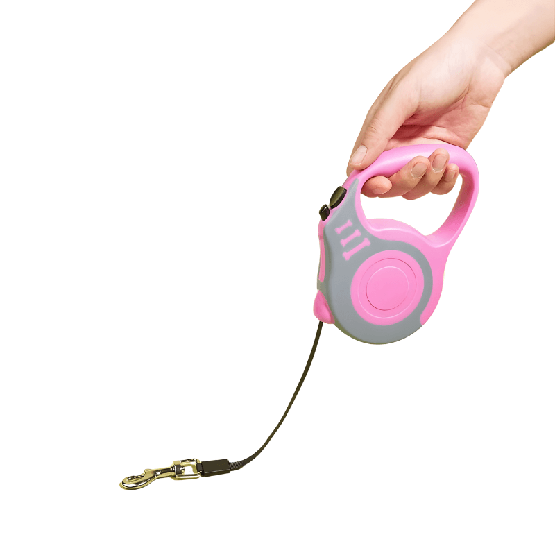 Ergonomic Retractable Leash for Easy Control During Dog Walks