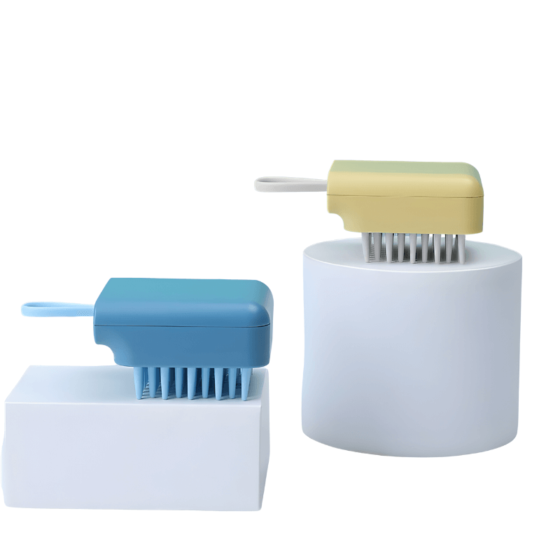 Handheld Pet Bath Brush for Dogs and Cats with Soft Massage Bristles