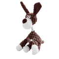Donkey-Themed Squeaky Plush Toy for Dogs with Corduroy Texture