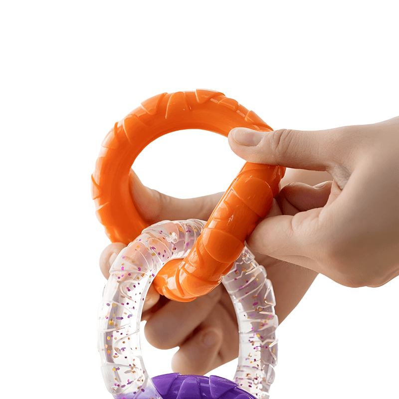 Durable 3-Ring Tug Toy for Dogs – Floating Fetch & Chew Toy with Textured Grip