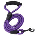 Durable Rope Dog Leash with Padded Sponge Handle for Comfortable Walks