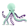 Interactive Octopus Squeak and Crinkle Toy for Dogs, Soft Plush with Dual Sound Features