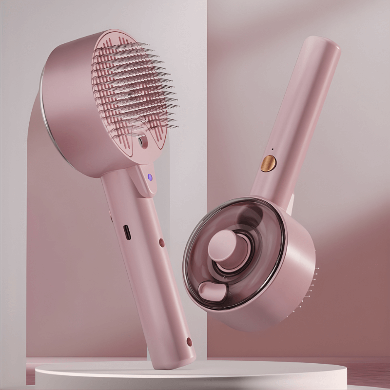 Rechargeable Mist Grooming Brush with UV Light for Dogs and Cats